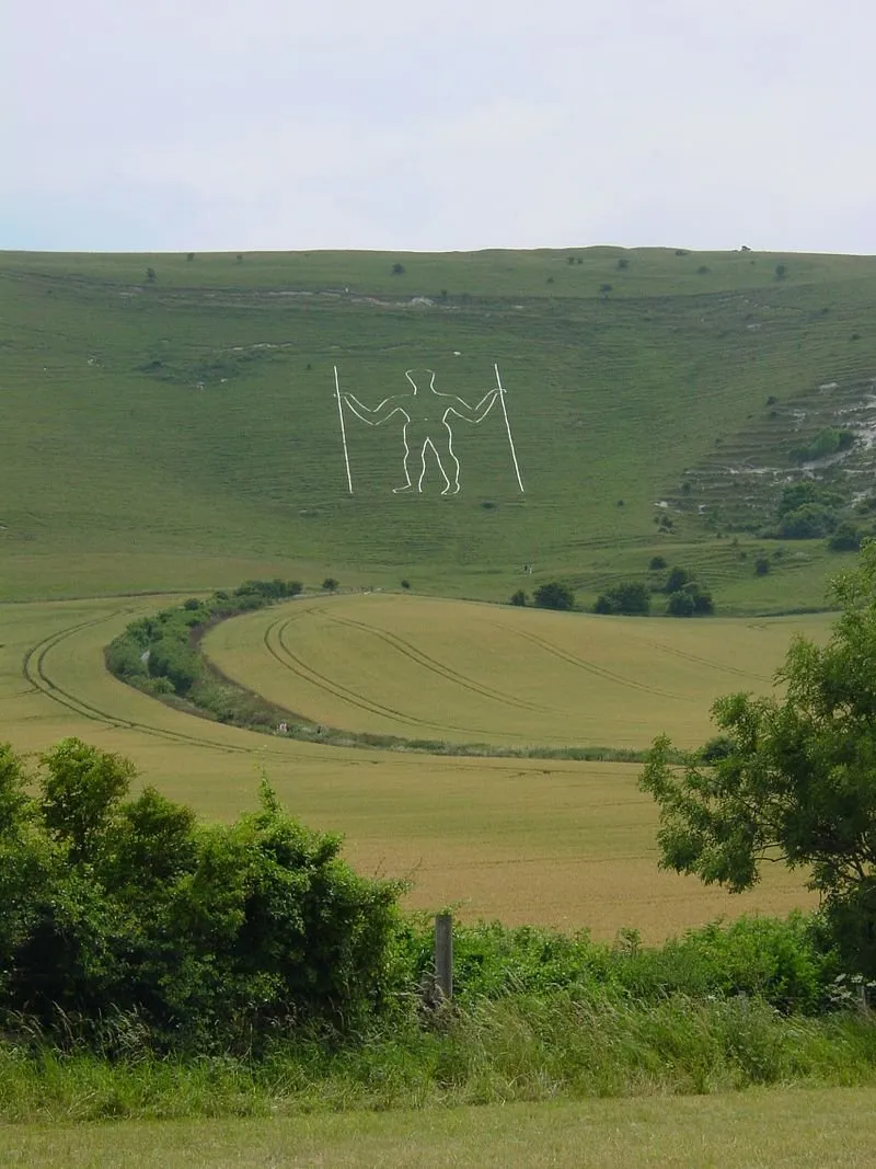 The Long Man of Wilmington hill figure
