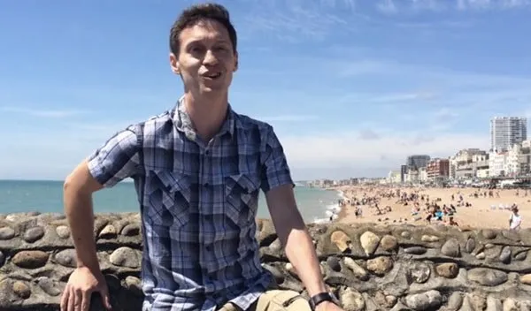 Tom Christie on Brighton seafront